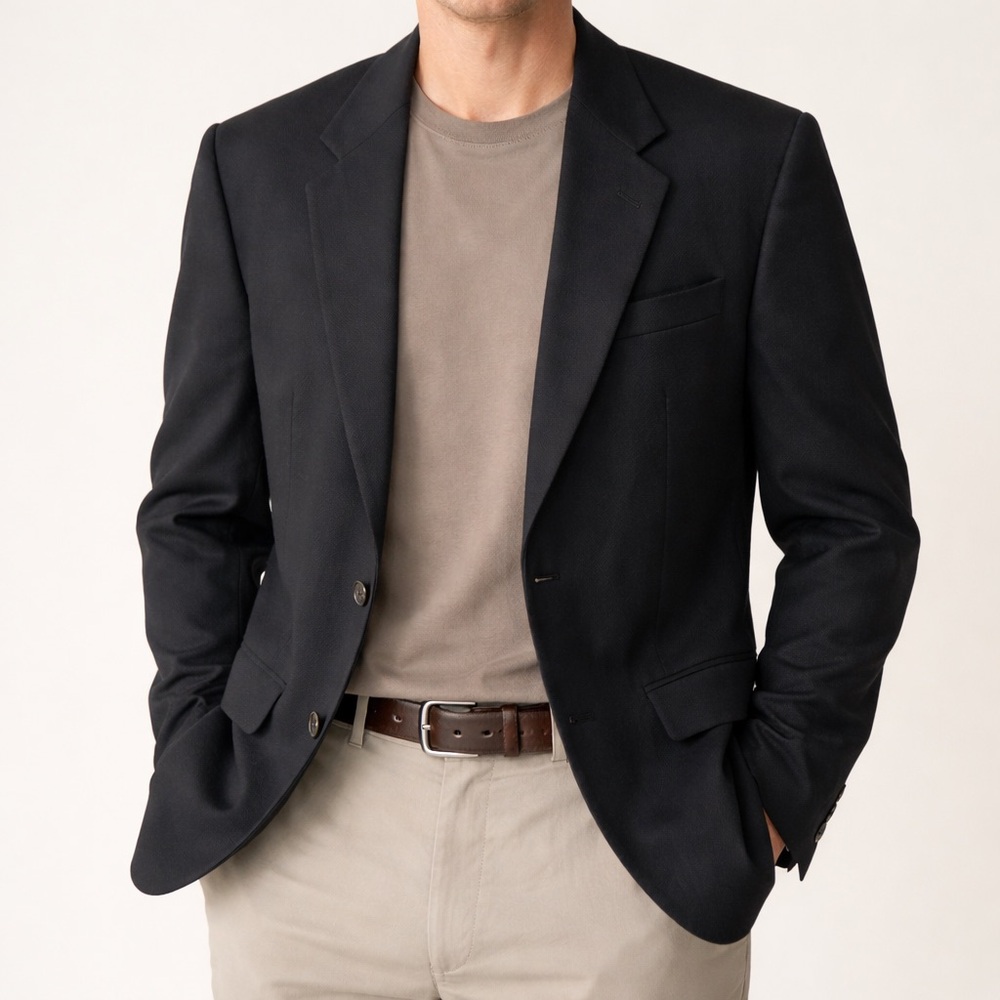 Loro Piana 100% Cashmere Blazer SAKS 5th Ave Black Size 46 **READ description** - Picture 1 of 16